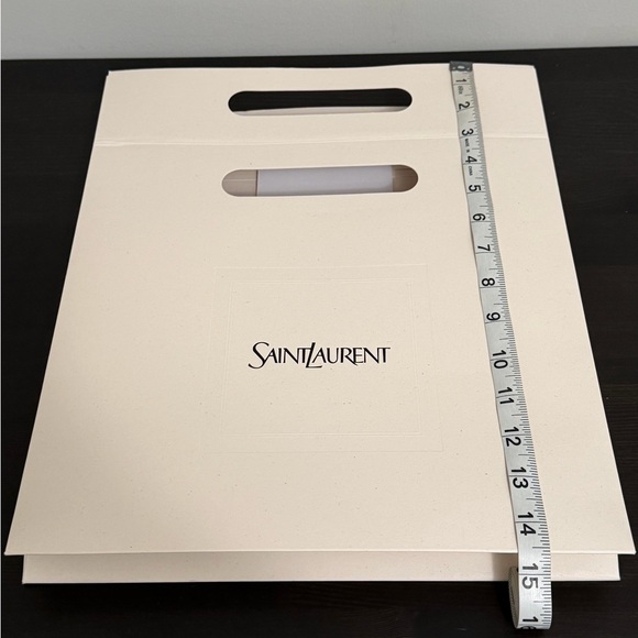 Saint Laurent Medium Beige Logo Shopping Bag - Picture 6 of 7